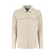 PUREWHITE Twill overshirt with zipper and pockets on chest - sand PUREWHITE Twill overshirt with zipper and pockets on chest - sand