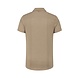 PUREWHITE Melange Short Sleeve basic overhemd sand PUREWHITE Melange Short Sleeve basic overhemd sand