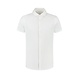 PUREWHITE Melange Short Sleeve basic overhemd white PUREWHITE Melange Short Sleeve basic overhemd white