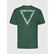 PUREWHITE Tshirt with small logo at side and big back embroidery - forest green PUREWHITE Tshirt with small logo at side and big back embroidery - forest green