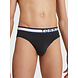 TOMMY HILFIGER Set van 3 slips met logotaille - Zwart TOMMY HILFIGER Set van 3 slips met logotaille - Zwart