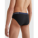 TOMMY HILFIGER Set van 3 slips met logotaille - Zwart TOMMY HILFIGER Set van 3 slips met logotaille - Zwart