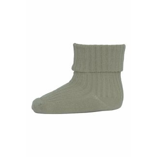 MP Denmark cotton rib baby socks desert sage