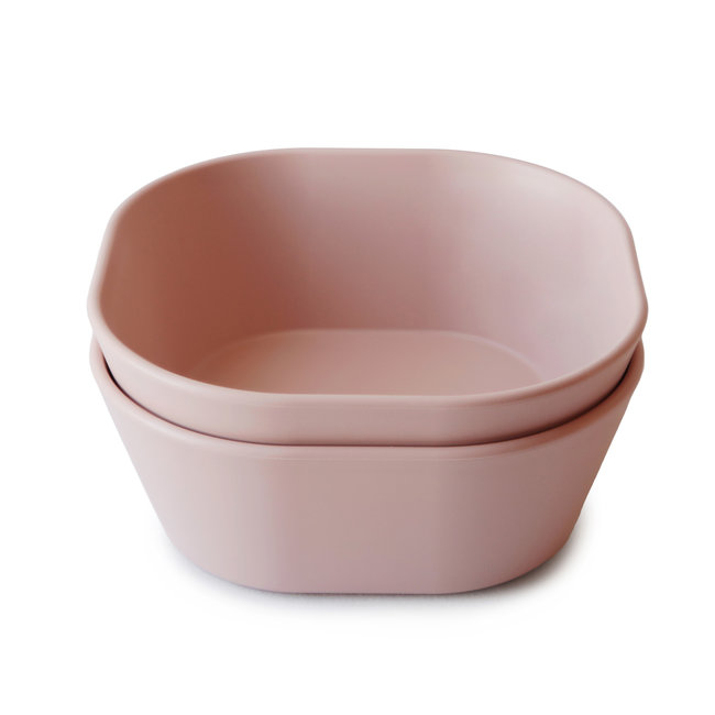 MUSHIE bowl square 2pcs blush