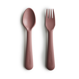 MUSHIE fork & spoon woodchuck