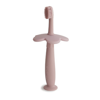 MUSHIE training toothbrush flower soft blush