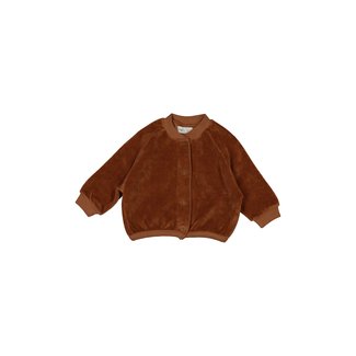 BEAN'S BARCELONA cotton velvet bomber jacket copper