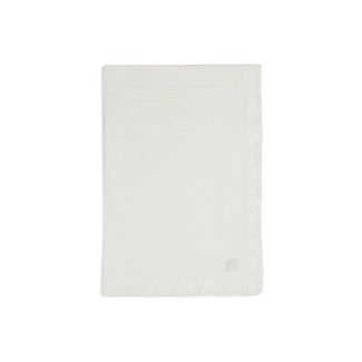 JOLLEIN muslin fringe deken 75 x 100 ivory