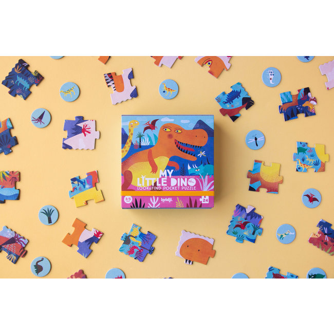 LONDJI look & find pocket puzzle - my little dino