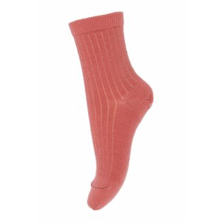 MP Denmark wool rib socks canyon rose