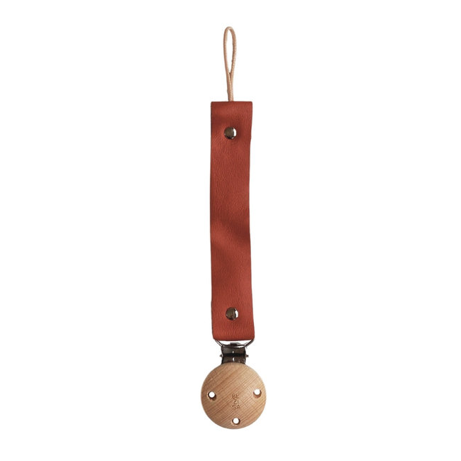 pacifier clips leather brick