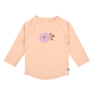 LÄSSIG long sleeve rash guard fish peach rose (UV protection)