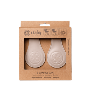 CLOBY Leather Clips Beige