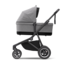 THULE sleek stroller grey melange on black with bassinet