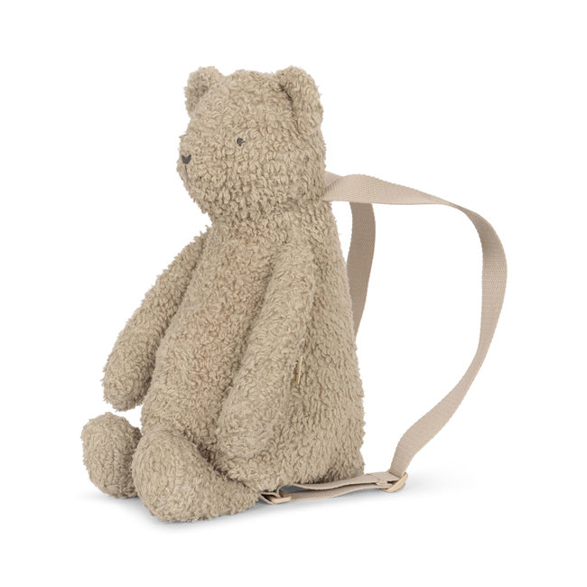 KONGES SLOJD teddy bear backpack oxford tan