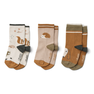 LIEWOOD silas cotton socks 3-pack friendship