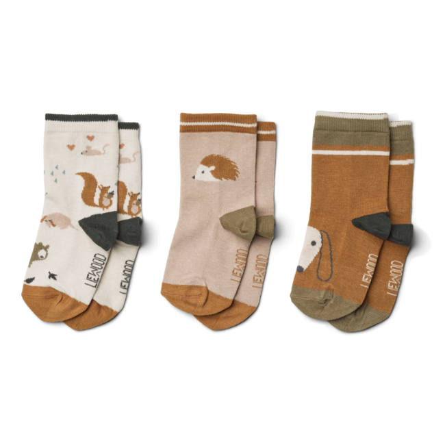 LIEWOOD silas cotton socks 3-pack friendship