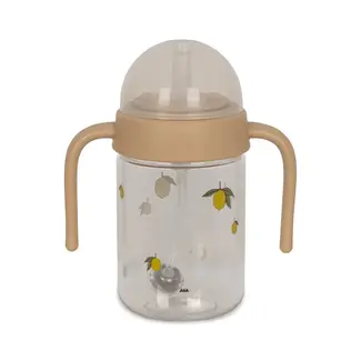 KONGES SLOJD baby bottle with handle lemon