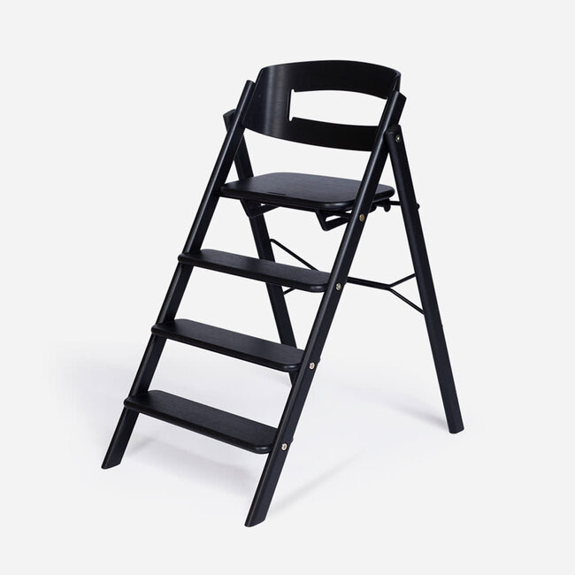 KAOS Klapp high chair black (premium oak)