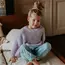 YUKI KIDSWEAR chunky knitted sweater lilac