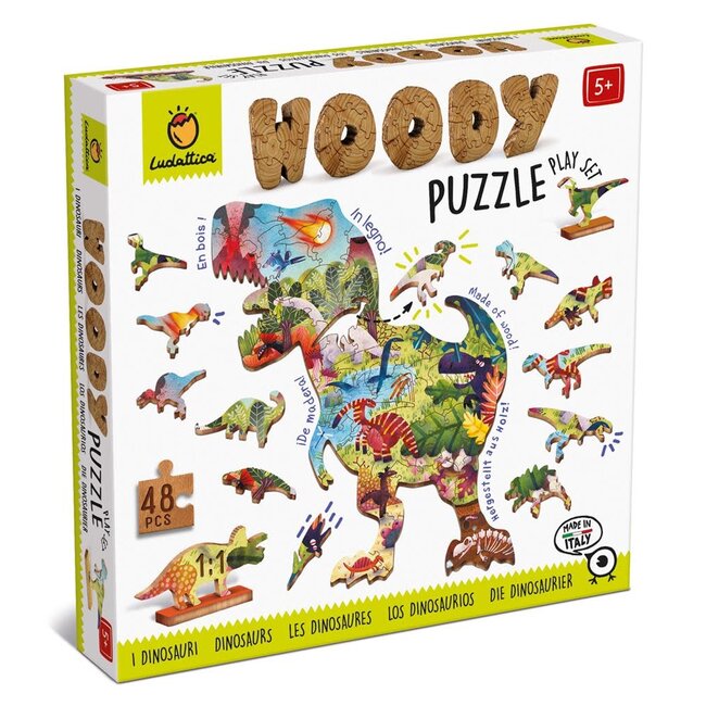 LUDATTICA woody puzzle dino