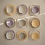 MUSHIE plates round 2pcs soft lilac