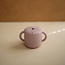 MUSHIE silicone snack cup soft lilac