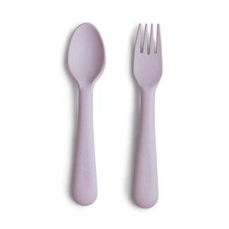 MUSHIE fork & spoon soft lilac