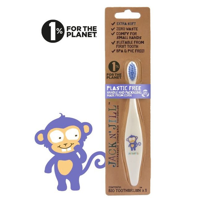 JACK N' JILL bio toothbrush monkey