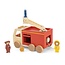 TRIXIE wooden animal fire truck