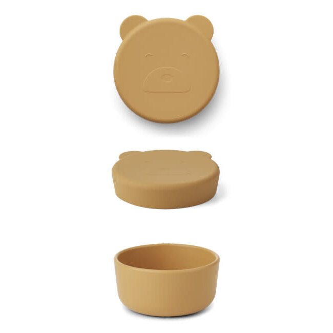 LIEWOOD carrie snack box - bear yellow