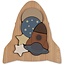 KONGES SLOJD wooden puzzle rocket