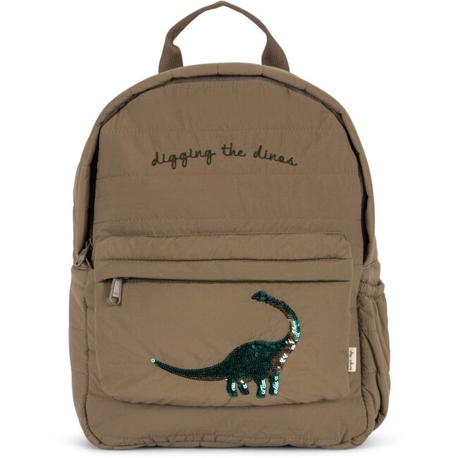 KONGES SLOJD juno quilted sequin backpack midi dino