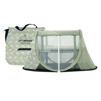 AEROMOOV instant travel cot seashell olive