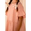 NIXNUT frill dress peach