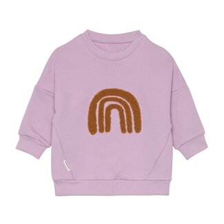 LÄSSIG kids sweater GOTS little gang rainbow lilac