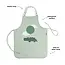 DONE BY DEER waterproof kids apron happy clouds green