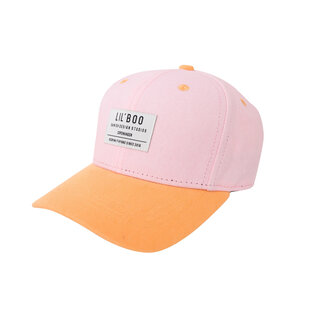 LIL'BOO cap organic block pink/orange