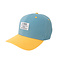 LIL'BOO cap organic block teal/yellow