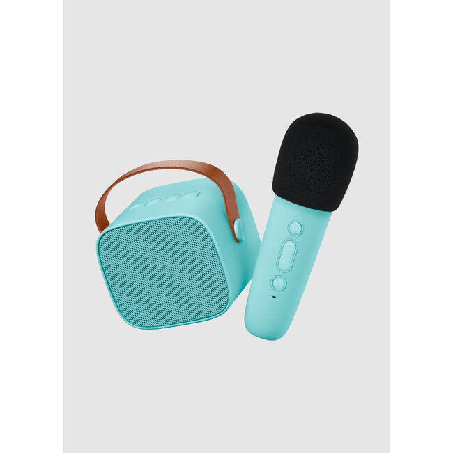 LALARMA karaoke set - wireless speaker & microphone blue