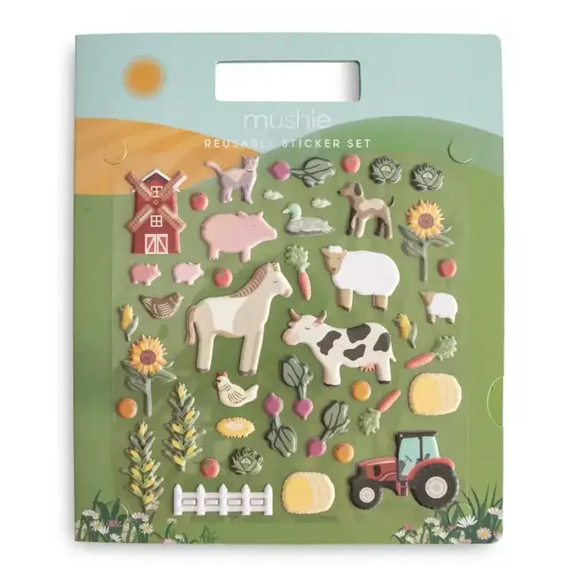 MUSHIE reusable sticker set farm