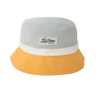 LIL'BOO block bucket hat green/mustard 9m-2j (47-50cm)