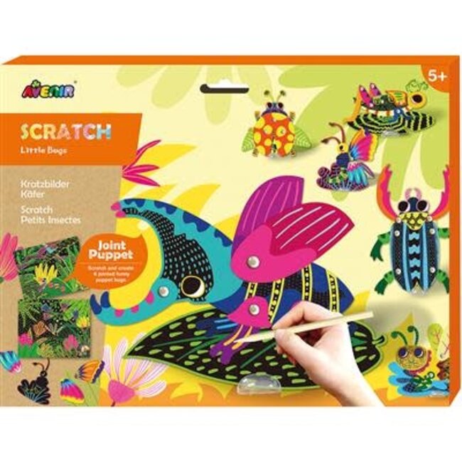 SCRATCH jointed puppet kleine insecten