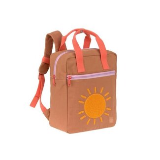 LÄSSIG little one & me square backpack small - caramel