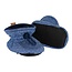 MELTON structure textile slippers blue denim