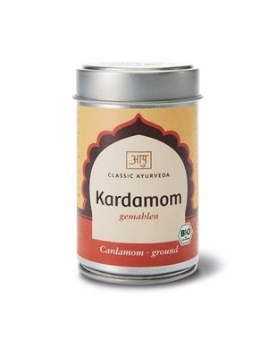 Ayurveda Kardamom, gemahlen, Bio, 50g