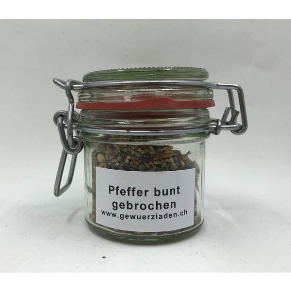 Landolt Hauser AG Pfeffer bunt gebrochen, 50g im Glas