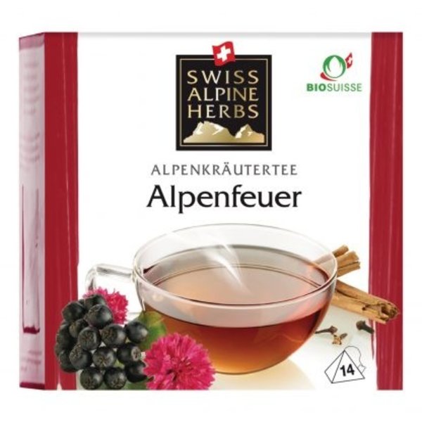 Swiss Alpine Herbs Bio Tee Alpenfeuer, 14 x 1g