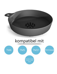 Mixle Spätzlereibe kompatibel mit Thermomix TM6, TM5, TM31, TM Friend & Monsieur Cuisine Connect, Trend, Smart, Spätzleaufsatz, Spätzle, Zubehör