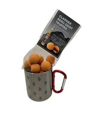  Glarner Outdoor Tasse gefüllt mit Truffes Berg-Geist